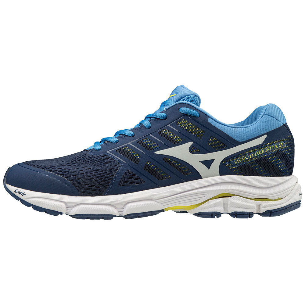 Scarpe Running Mizuno WAVE EQUATE 3 Uomo - Blu/Grigie/Gialle - 94781-TWIF